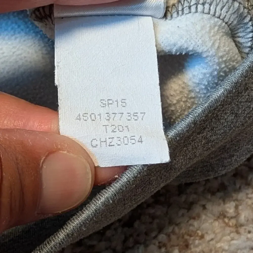The North Face Girls Full Zip Fleece Hoodie Heather Gray Pink Size M 10/12